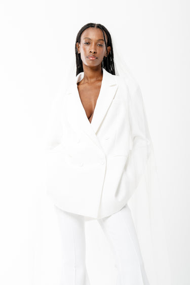 WHITE OVERSIZED BLAZER marques almeida