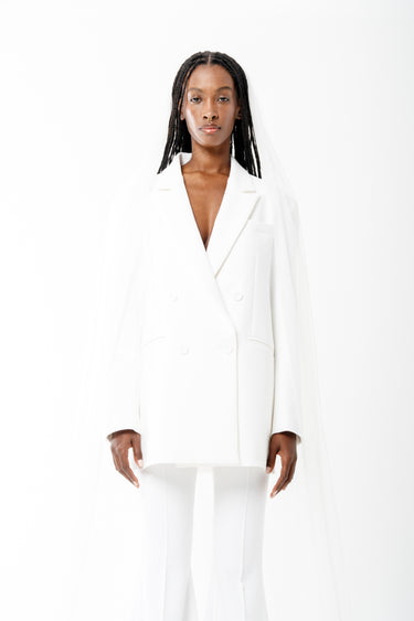 WHITE OVERSIZED BLAZER marques almeida