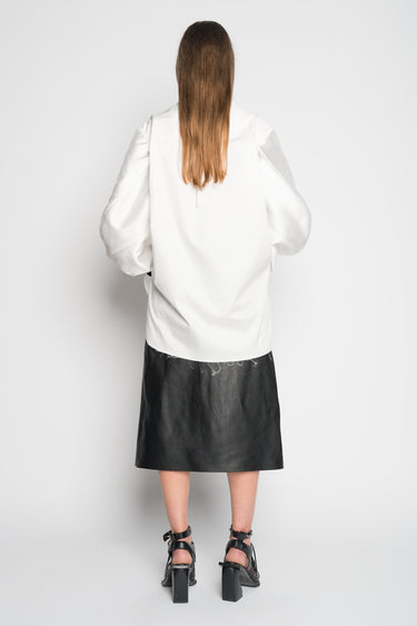 WHITE SHIRT WITH BOMBER SLEEVE marques almeida