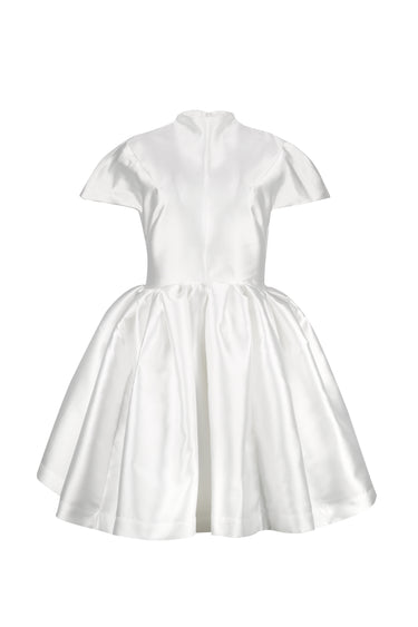 WHITE SHORT SLEEVE PUFF SKIRT DRESS marques almeida