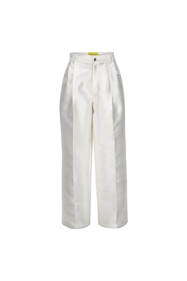 WHITE WIDE LEG TROUSERS MARQUES ALMEIDA