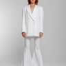 WHITE EXTREME FLARE TROUSERS marques almeida