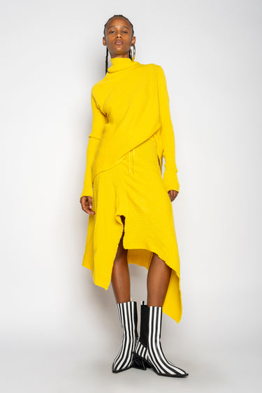 YELLOW DRAPED JUMPER marques almeida