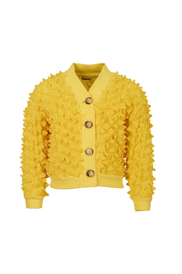 YELLOW SPIKE CARDIGAN MA KIDS