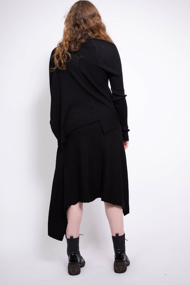 CLASSIC M'A DRAPED MERINO SKIRT IN BLACK - marques-almeida-dev