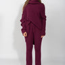 AUBERGINE KNITTED TROUSERS marques almeida