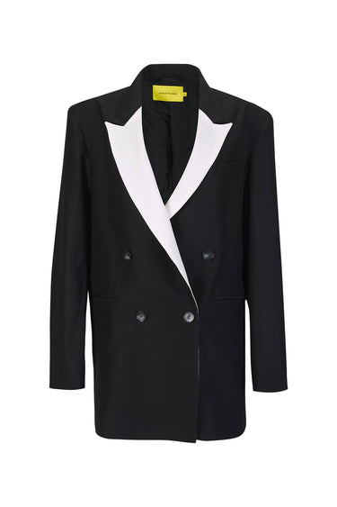 BLACK AND WHITE OVERSIZED BLAZER marques almeida