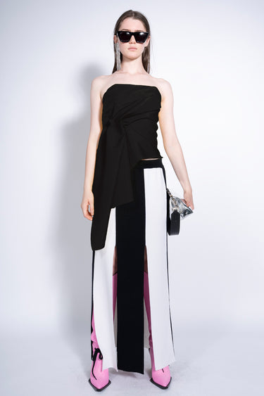 BLACK DRAPED CORSET marques almeida