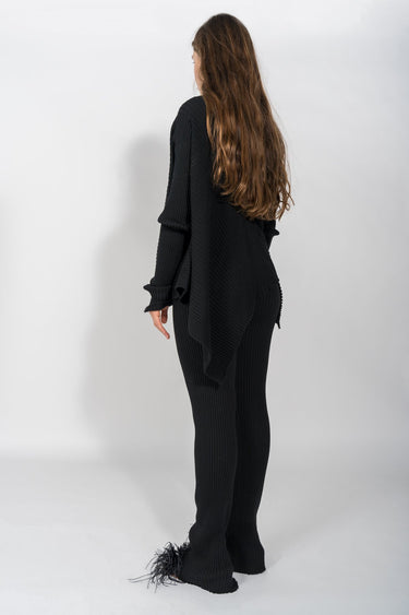 BLACK KNITTED TROUSERS MARQUES ALMEIDA