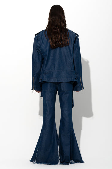 DENIM WIDE BOOTCUT DECONSTRUCTED JEANS marques almeida