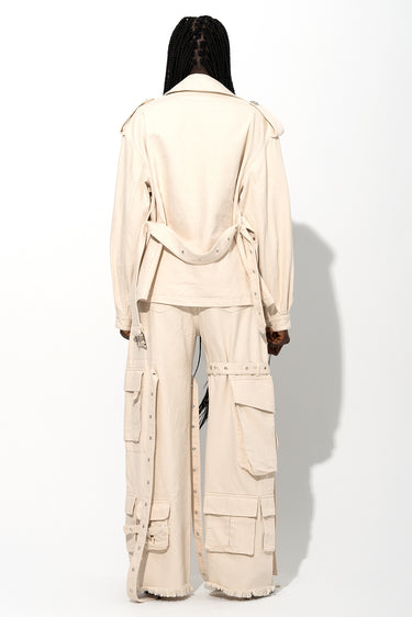 OFF-WHITE CROPPED TRENCH COAT marques almeida