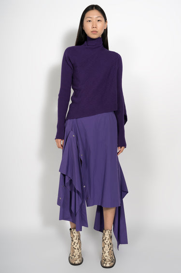 PURPLE DRAPED JUMPER marques almeida