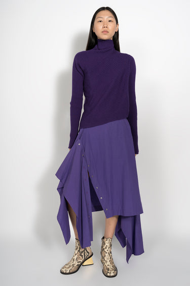 PURPLE DRAPED JUMPER marques almeida