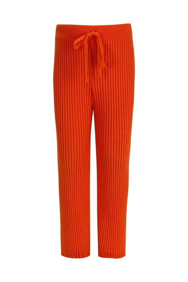 ORANGE RIB MERINO TROUSERS ma kids