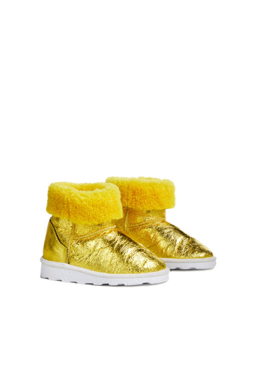 LEATHER BOOTS IN YELLOW ma kids